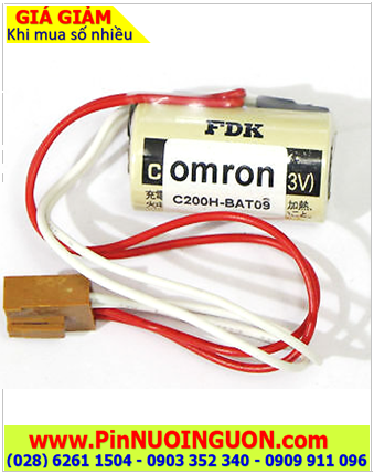 Omron C200H-BAT09; Pin nuôi nguồn PLC Omron C200H-BAT09 3.0v 1800mAH _Made in Japan